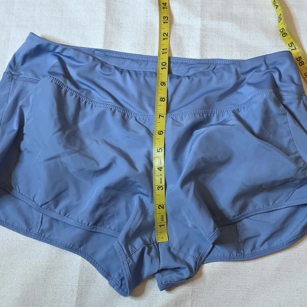 Nike Dri-Fit Crew Running Shorts Blue Size Large - Picture 4 of 11